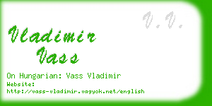 vladimir vass business card